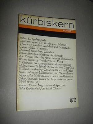 Kürbiskern. Literatur und Kritik. 1/70