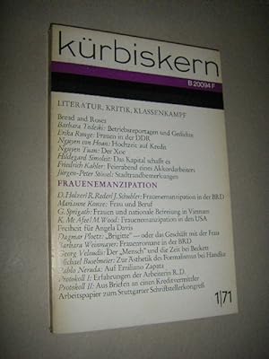 Kürbiskern. Literatur und Kritik. 1/71