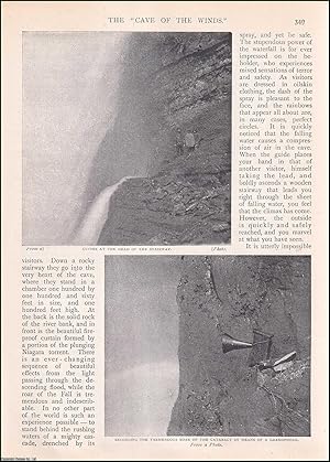 Seller image for The Cave of the Winds, situated behind the Centre Fall of Niagara. An uncommon original article from the Wide World Magazine, 1904. for sale by Cosmo Books