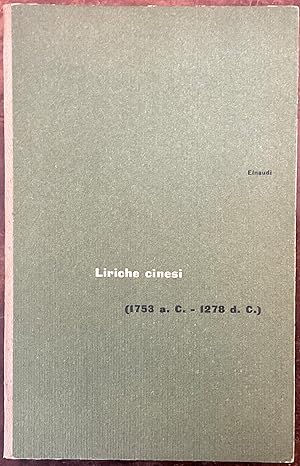 Liriche cinesi (1753 a.c. - 1278 d.c.)