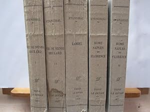 Imagen del vendedor de Vie de Henri Brulard - Rome, Naples et Florence - Lamiel (5 volumes) a la venta por PORCHEROT Gilles -SP.Rance