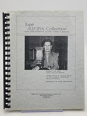 Espe Alegria Collection: Preface and Text; Introduction to Basque Music in the Alegria Collection...