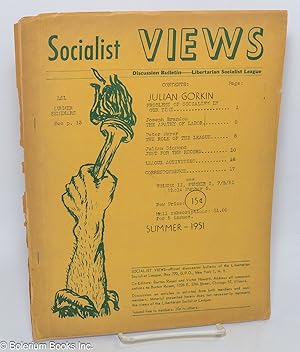 Seller image for Socialist views, discussion bulletin. Vol. 2, no. 1, Summer - 1951 for sale by Bolerium Books Inc.