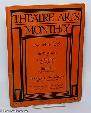 Imagen del vendedor de Theatre Arts Monthly: vol. 20, #12, December, 1936: The Profession of Producer a la venta por Bolerium Books Inc.