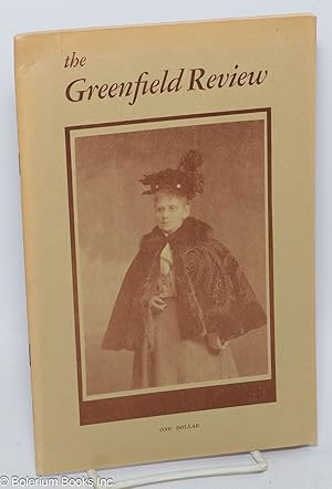 Seller image for The Greenfield Review: vol. 2, #1 for sale by Bolerium Books Inc.