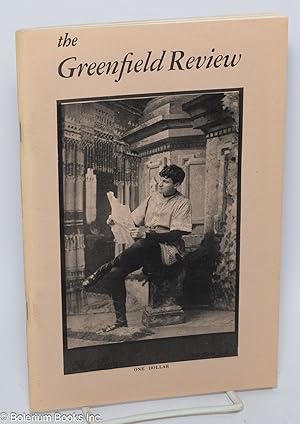 Seller image for The Greenfield Review: vol. 2, #2 for sale by Bolerium Books Inc.