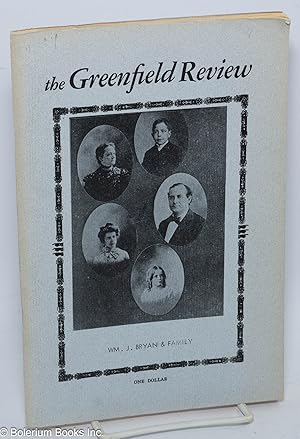 Immagine del venditore per The Greenfield Review: vol. 2, #4 venduto da Bolerium Books Inc.