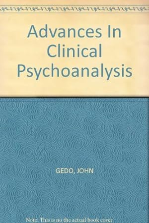 Bild des Verkufers fr Advances in Clinical Psychoanalysis zum Verkauf von WeBuyBooks