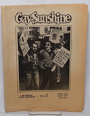 Immagine del venditore per Gay Sunshine; a newspaper of gay liberation, #11 February-March 1972: Gays zap S.I.R. venduto da Bolerium Books Inc.