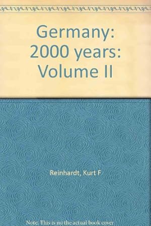 Bild des Verkufers fr Germany: 2000 years: Volume II zum Verkauf von WeBuyBooks