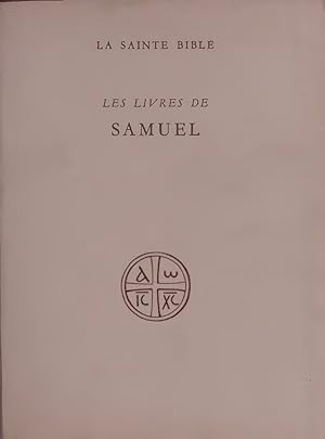 Bild des Verkufers fr LA SAINTE BIBLE. LES LIVRES DE SAMUEL. zum Verkauf von Antiquariat Bookfarm