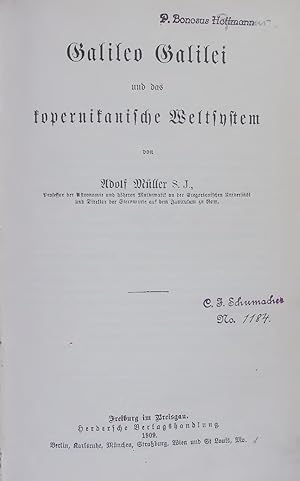 Bild des Verkufers fr Galileo Galilei und das kopernikanische Weltsystem. zum Verkauf von Antiquariat Bookfarm