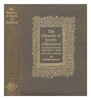 Bild des Verkufers fr The chronicle of Jocelin of Brakelond : a picture of monastic life in the XIIth century / newly translated and edited by L.C. Jane ; introduction by Abbot Gasquet zum Verkauf von WeBuyBooks