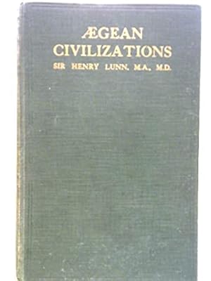 Bild des Verkufers fr Aegean Civilizations zum Verkauf von WeBuyBooks