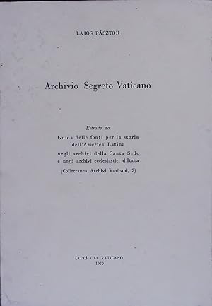 Bild des Verkufers fr Archivio Segreto Vaticano. zum Verkauf von Antiquariat Bookfarm