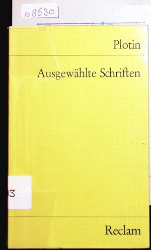 Seller image for Ausgewhlte Schriften. for sale by Antiquariat Bookfarm
