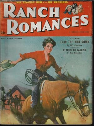 Seller image for RANCH ROMANCES: Mar. 1, 1954; First March Number for sale by Books from the Crypt