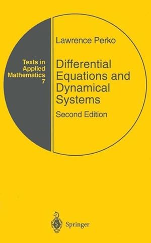 Imagen del vendedor de Differential Equations and Dynamical Systems (Texts in Applied Mathematics, Vol. 7). a la venta por Antiquariat Thomas Haker GmbH & Co. KG