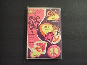 Psychedelic Stick Ums 1960's In Orig Wrapper 21 Vinyl Rog Stickers