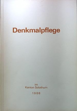 Seller image for Denkmalpflege im Kanton Solothurn 1988. Seperatdruck aus dem Jahrbuch fr Solothurnische Geschichte, Bd. 62, 1989 for sale by books4less (Versandantiquariat Petra Gros GmbH & Co. KG)