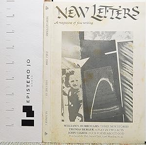 Seller image for New Letters: A Magazine of Fine Writing: Fall 1988 Volume 55 No. 1 for sale by Epistemo Jo Books