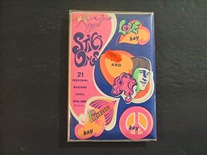 Psychedelic Stick Ums 1960's In Orig Wrapper 21 Vinyl Kay Stickers