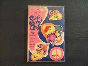 Psychedelic Stick Ums 1960's In Orig Wrapper 21 Vinyl Lois Stickers