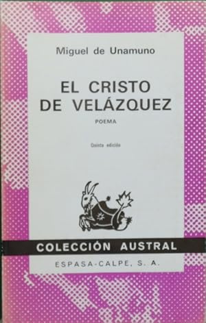 Imagen del vendedor de El Cristo de Velzquez : poema a la venta por Librera Alonso Quijano