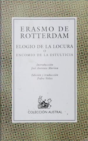 Seller image for Elogio de la locura o Encomio de la estulticia for sale by Librera Alonso Quijano