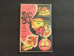 Psychedelic Stick Ums 1960's In Orig Wrapper 21 Vinyl Maureen Stickers