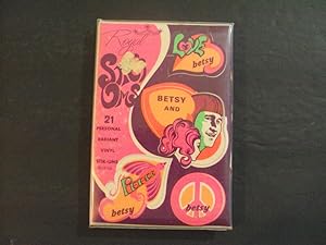 Psychedelic Stick Ums 1960's In Orig Wrapper 21 Vinyl Betsy Stickers