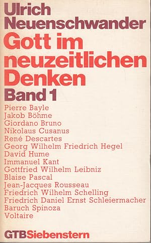 Immagine del venditore per Gott im neuzeitlichen Denken Band 1 venduto da Antiquariat Jterbook, Inh. H. Schulze