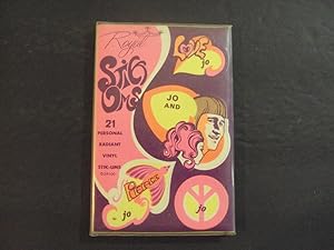 Psychedelic Stick Ums 1960's In Orig Wrapper 21 Vinyl Jo Stickers