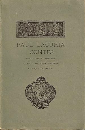 Image du vendeur pour Contes, publis par Flix Thiollier, illustrs par Emma Thiollier, un croquis de Janmot. mis en vente par La Fontaine d'Arthuse