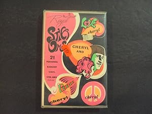 Psychedelic Stick Ums 1960's In Orig Wrapper 21 Vinyl Cheryl Stickers