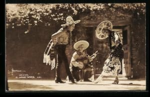 Postcard Mexico, El Jarabe Tapatio, Einheimische beim Tanz