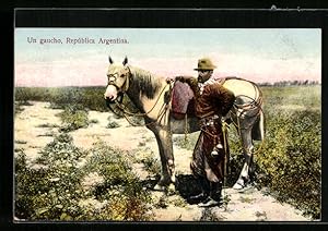 Postcard Republica Argentina, Un Gaucho