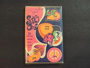 Psychedelic Stick Ums 1960's In Orig Wrapper 21 Vinyl Joe Stickers