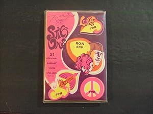 Psychedelic Stick Ums 1960's In Orig Wrapper 21 Vinyl Ron Stickers
