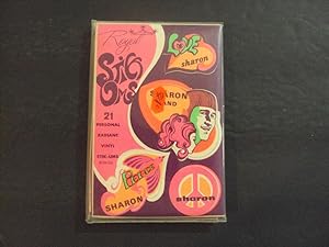Psychedelic Stick Ums 1960's In Orig Wrapper 21 Vinyl Sharon Stickers