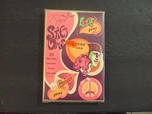 Psychedelic Stick Ums 1960's In Orig Wrapper 21 Vinyl Gene Stickers