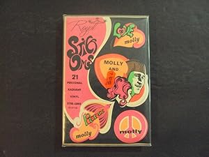 Psychedelic Stick Ums 1960's In Orig Wrapper 21 Vinyl Molly Stickers
