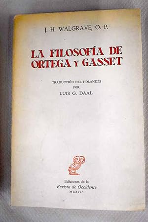 Seller image for La filosofa de Ortega y Gasset for sale by Alcan Libros