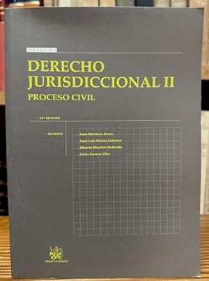 Bild des Verkufers fr DERECHO JURISDICCIONAL. II. Proceso Civil zum Verkauf von Fbula Libros (Librera Jimnez-Bravo)