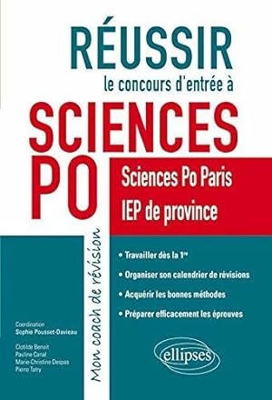 Bild des Verkufers fr Russir le Concours d'Entre  Sciences Po Paris IEP de Province Mon Coach de Rvision zum Verkauf von Dmons et Merveilles