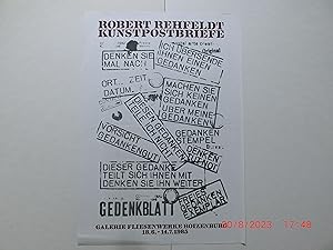 Plakat zur Ausstellung in der Galerie Fliesenwerke Boizenburg 23.5. - 20.6.1990