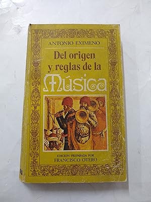 Imagen del vendedor de Del origen y reglas de la musica a la venta por Libros nicos