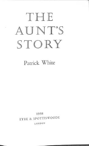 Seller image for The aunt's story for sale by WeBuyBooks