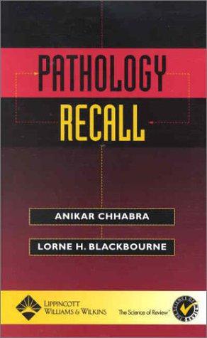 Image du vendeur pour Pathology Recall (Recall Series) mis en vente par WeBuyBooks