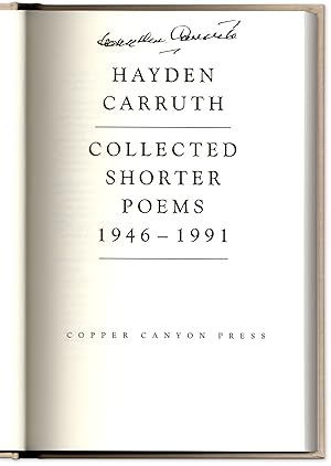 Collected Shorter Poems 1946-1991.